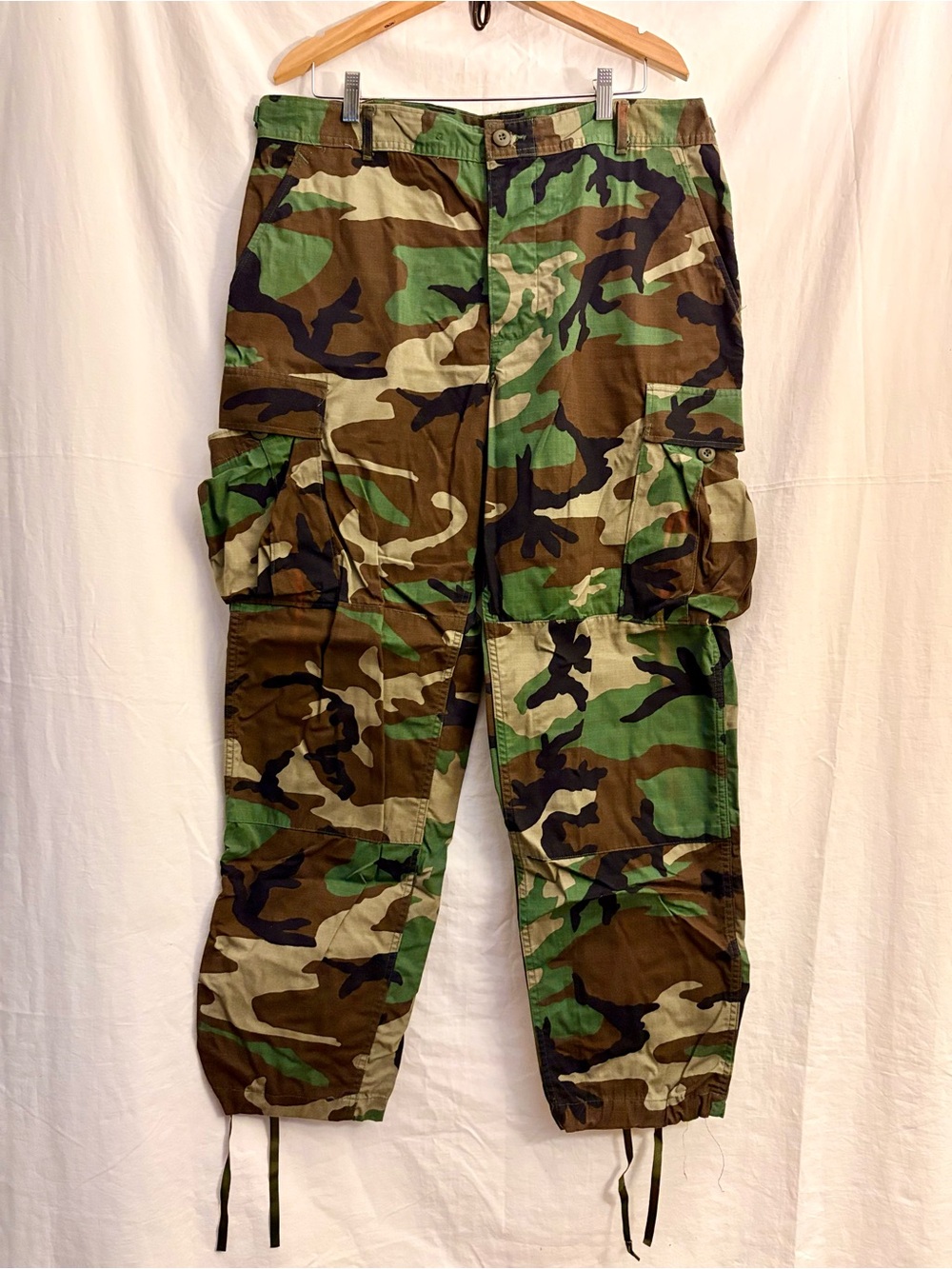 BDU Pants/Trousers Large Regular Cold Weather Heavy Weight Woodland USGI Army
